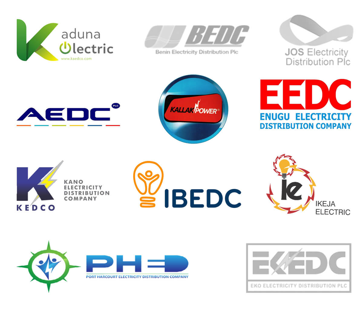 Electricity distribution companies